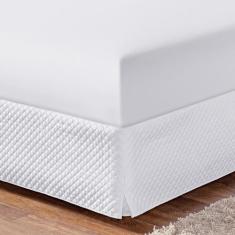 Lençol Liso com Elástico Soft King Antiácaro 100% Poliéster 180 Fios M