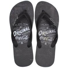 Chinelo Dedo Casual Masculino Tiras Personalizadas Borracha Coca Cola CC3250