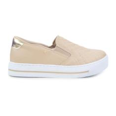 Tênis Feminino Ramarim Slip On Almond Marrom - 2493101-Feminino