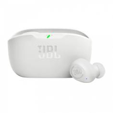 Fone De Ouvido Jbl Wave Buds, Bluetooth, Com Microfone, Recarregável, Resistente a Água, Branco - Jblwbudswht