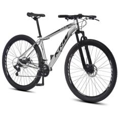 Bicicleta Aro 29 KRW Alumínio Shimano TZ 24 Vel Suspensão Freio a Disco Mountain bike Ltx S40-Unissex