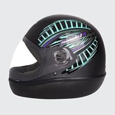 Capacete Moto Taurus Fórmula 1 Grafic 2 Preto Fosco Tamanho 58