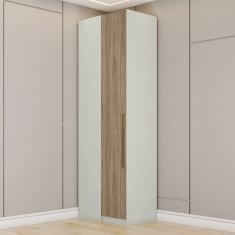 Guarda-Roupa Solteiro Modulado Seletto 1 Porta Areia/Jequitibá - Henn