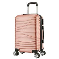 Mala de Bordo Viagem Pequena ABS - (55 x 35 x 22cm) C/ 4 Rodinhas 360º