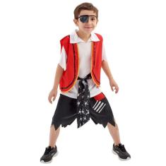 Fantasia de Pirata Apholo Infantil com Cinto e Tapa-Olho