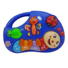 Brinquedo Piano Teclado Infantil Musical Centopeia - TZE KIDS, Azul