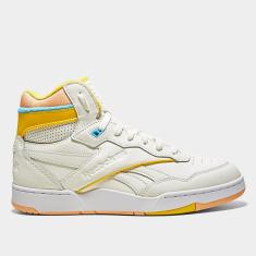 Tênis Couro Reebok BB 4000 II Cano Médio Masculino-Masculino