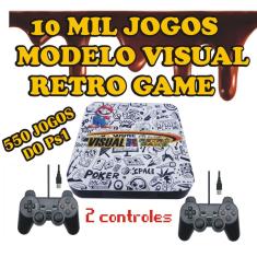 Video Game Retro 9500 jogos + 2 controles 530 jogos do PS1