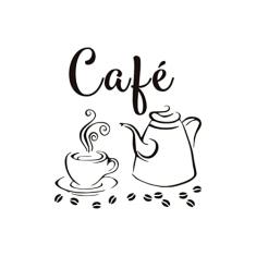 Adesivo Decorativo Parede Cozinha - Café com Bule