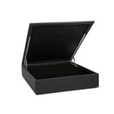 base para cama box casal physical ll com baú (39x138x188) cinza