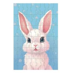 Quebra-Cabeça Exclusivo Animais Fofinhos Coelhinho 60 Peças