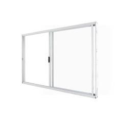 Janela de Correr Abertura Direita Exclusiva 2 Folhas Vidro Liso 100x150cm CRV Portas e Janela Branco