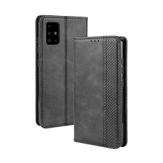 Capa para Samsung Galaxy S11E, capa flip carteira com suporte de couro para Samsung Galaxy S11E, capa magnética retrô para celular, capa carteira com compartimentos para cartões