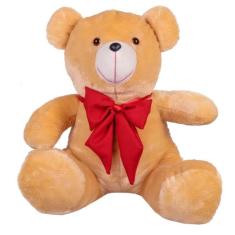 Urso Teddy De Pelúcia Tamanho 50cm G - ThamyBaby, Doce de leite com la