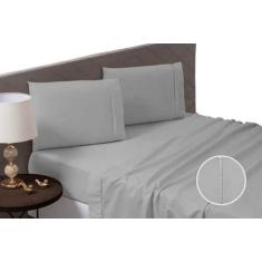 Lençol Casal 600 Fios 4 Peças Algodão Egípcio Luxo Toque Macio - Armaz