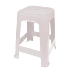 Banqueta Plástica 45cm Mor Bela Vista Branca