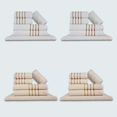 Jogo De Toalhas 24 P?s Cole??o Montreal 100% Algod?o Br+bg