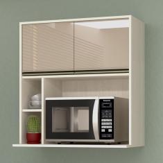 Armário De Cozinha Madeira Com Nicho Línea Luciane Mocca