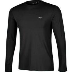 T-Shirt Ml Mizuno Nirvana, G, Preto