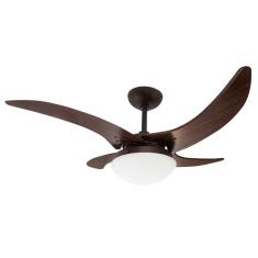 Ventilador de Teto 4 Pás 110V Mareiro Tron Ventiladores Marrom café