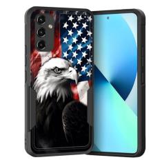 KJFHDJFDH Capa para Galaxy S24 Plus, camada dupla, híbrida, resistente, resistente à prova de choque, PC rígido + capa protetora de silicone macio para Samsung Galaxy S24 Plus 5G 6,7 polegadas 2024,