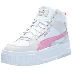 PUMA Tênis feminino Karmen Ii Idol Mid, Puma Branco-malva, cinza, 36