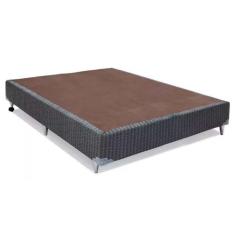 Cama Box Base Casal Orthotel Luxo Cinza (138x188x23) - Ortobom