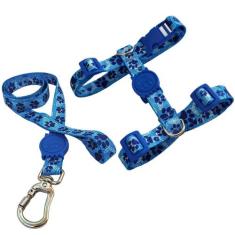 Coleira Peitoral H Anti-puxão Para Cachorro com Guia e Trava de Segura