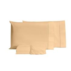 Jogo De Lençol Queen 03 Peças Ponto Palito Percal 100% Algodão 200 Fio