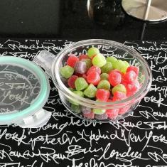 Kit Conjunto 2 Potes Vidro Hermético Tampa Plástico Marmita Mantimento