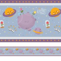 Faixa de Parede Elefante Azul Infantil 6mx15cm - Quartinhos