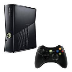 Console 360 Slim 4gb Standard Cor Matte Black + 1 Jogo, Xbox 360
