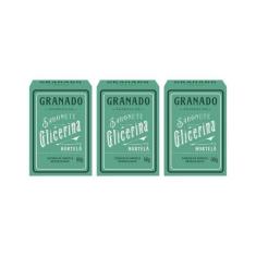 Sabonete Granado 90G Glicerina Hortela-Kit C/3Un