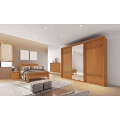 Guarda Roupa Casal Com Espelho 3 Portas 6 Gavetas Palissy Móveis Bettio