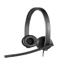 Headset com Microfone H570E Estéreo USB Logitech