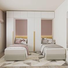 Guarda-roupa Modulado 6 Peças 10 Portas Jade Cabecasa Madeiramadeira