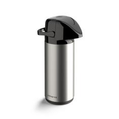 Garrafa Térmica Pressão Verona Inox Unitermi 1 Litro Café Chá
