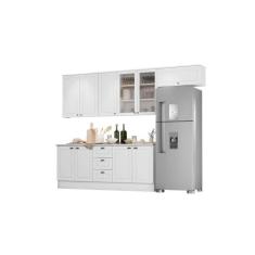 Cozinha Modulada Americana com 7 Peças Branco HP - Henn