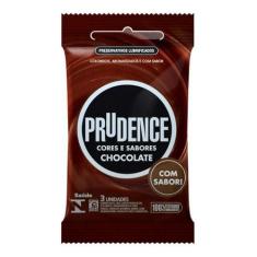 Preservativo Prudence Cores E Sabores Chocolate - 3 Unidades