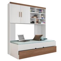 Quarto Infantil Modulado 2 Portas Com Bicama Chiara Carvalho-branco - Phoenix