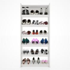 Armário Sapateira Multiuso Paris - Lumil Móveis Branco