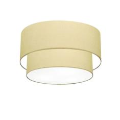 Plafon Duplo Cilíndrico Vivare Md-3045 Cúpula em Tecido 40x35cm - Bivolt