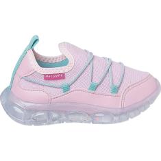 Tênis Infantil Feminino Pé com Pé Bubble Led com Luzinha Led Menina-Feminino