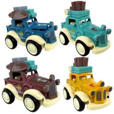 Carrinho De Brinquedo Miniatura A Fricção Colorido - Castela