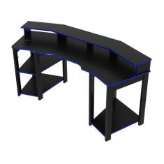 Mesa Gamer ME4167 Tecnomobili, Preto e Azul