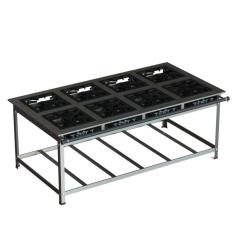 Fogão Industrial 30x30 P7 8 Bocas Baixa Pressão 8 QD - JL Colombo