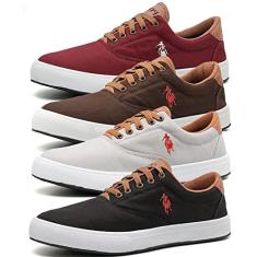 Kit 4 Pares Tenis Masculino Sapatenis Polo Street em Cadarço
