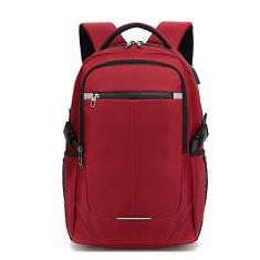 Mochila leve durável para homens e mulheres resistente à água no campus Mochila escolar de viagens de negócios, com interface de carregamento USB externa