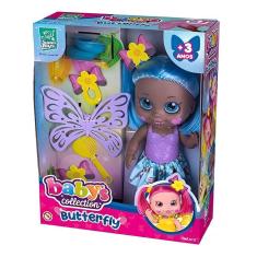 Boneca - Butterfly Babys Collection Sapatinho Azul - 513 - SUPER TOYS
