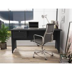 Escrivaninha com 2 Gavetas Cannes Preto